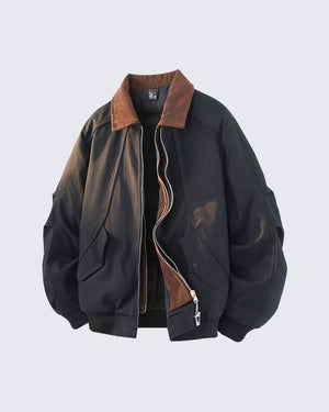 Duck Down Faux TwoPiece Casual Jacket , - Streetwear Jacket - Slick Street