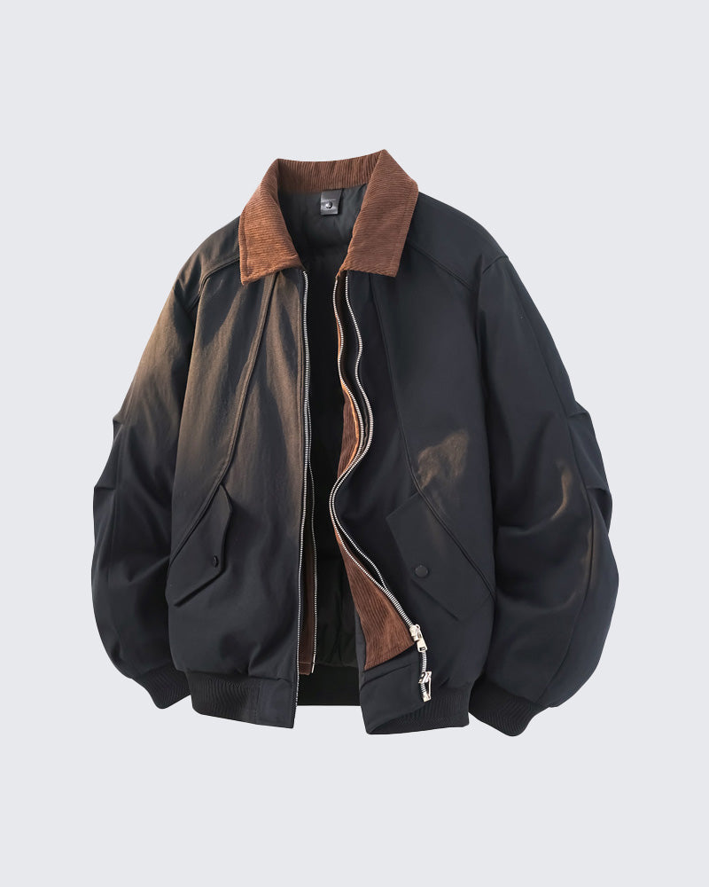 Duck Down Faux TwoPiece Casual Jacket