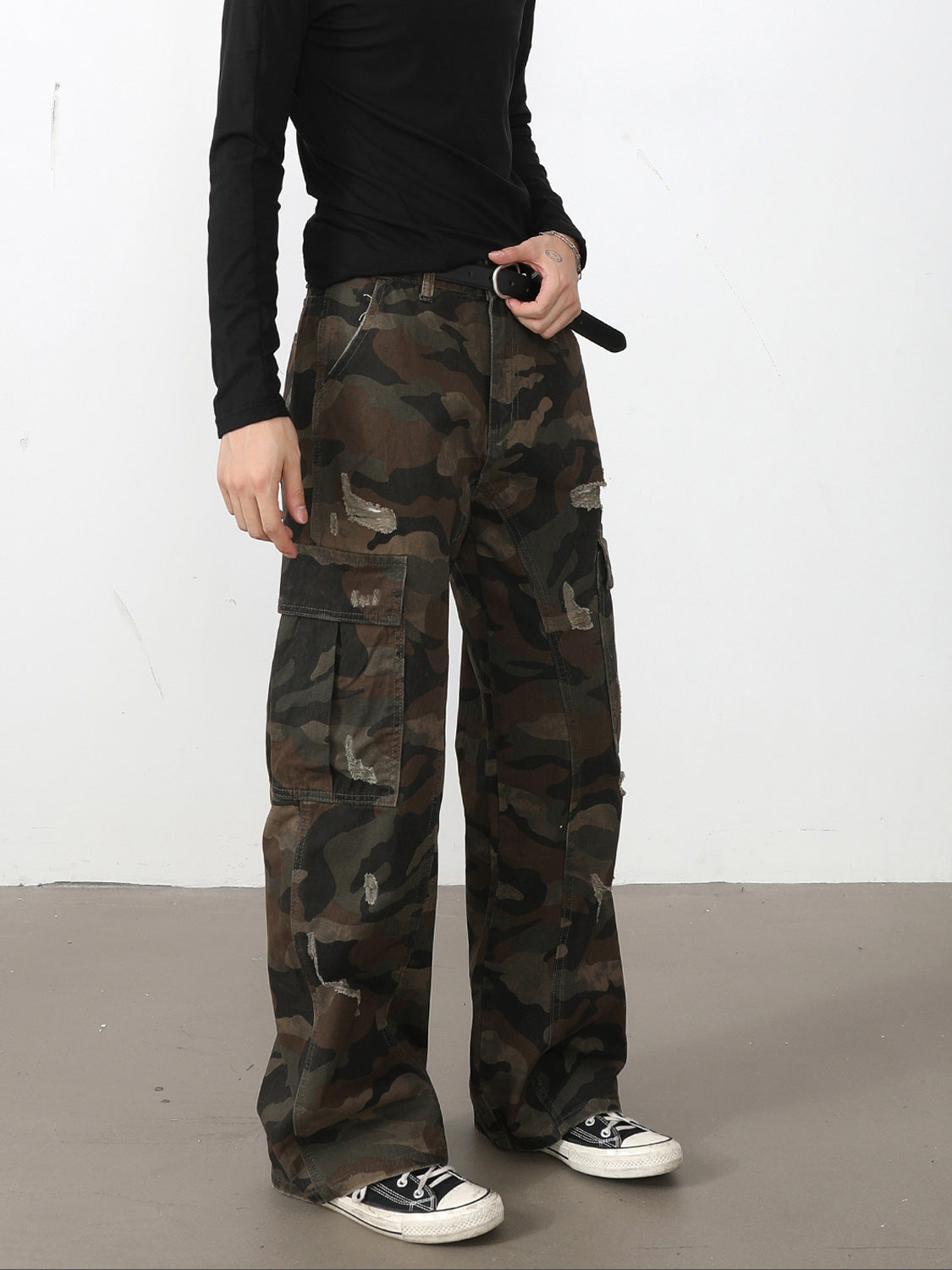 Brown Woodlands Camo Cargos