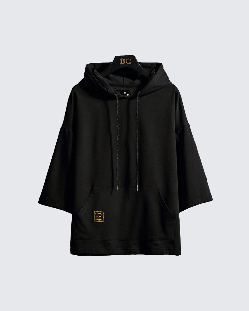 Minimal Mid-Length Sleeve Hoodie