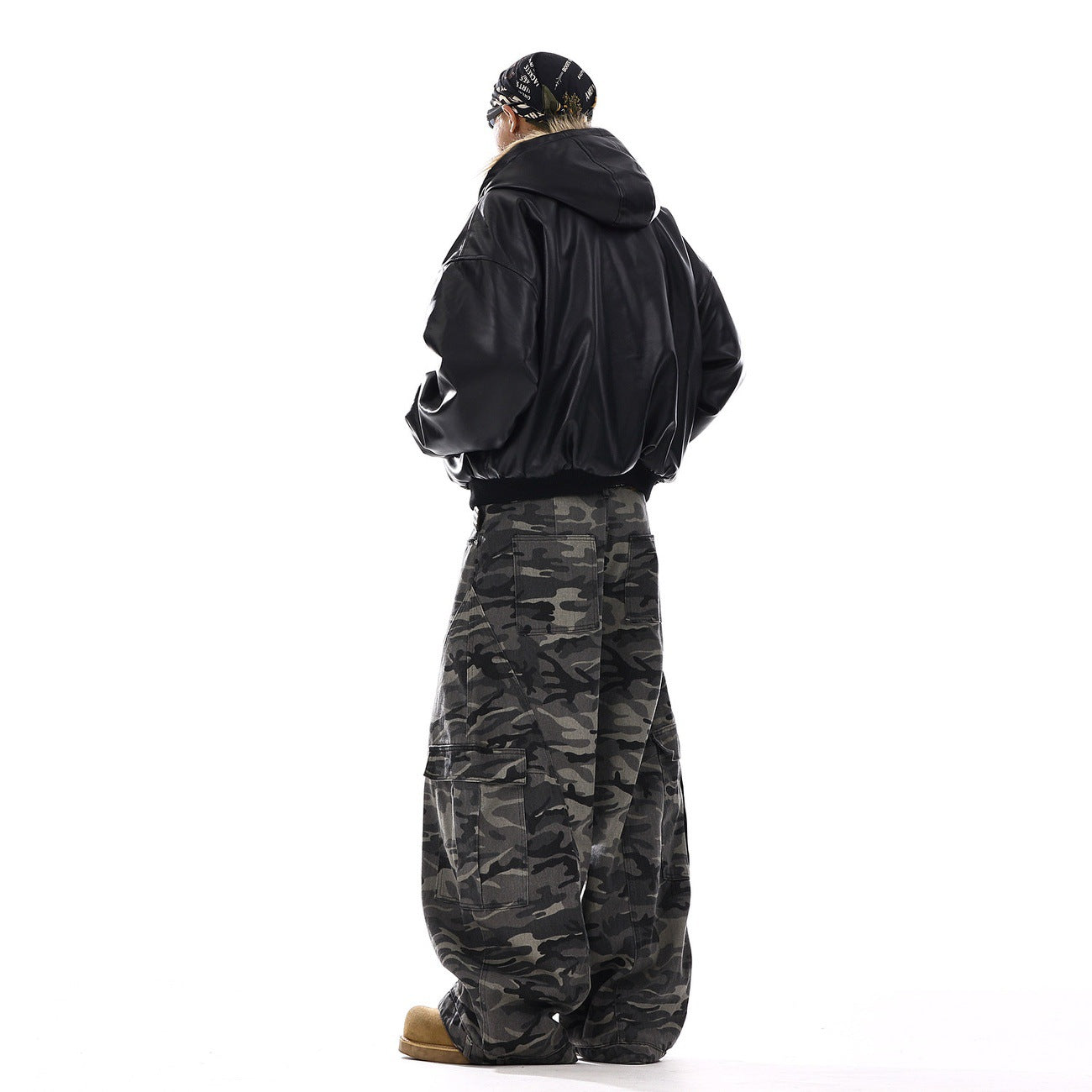 Afterdark Camo Cargo Jeans , - Streetwear Cargo Pants - Slick Street