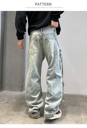Multi Pocket Sky Blue Cargo Pants , - Streetwear Cargo Pants - Slick Street