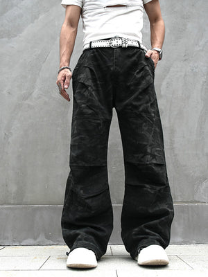 Red Stripe Washed Jeans , - Streetwear Jeans - Slick Street