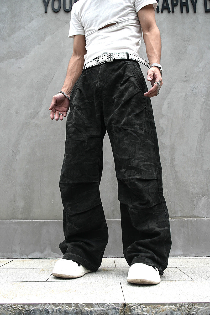 Red Stripe Washed Jeans , - Streetwear Jeans - Slick Street