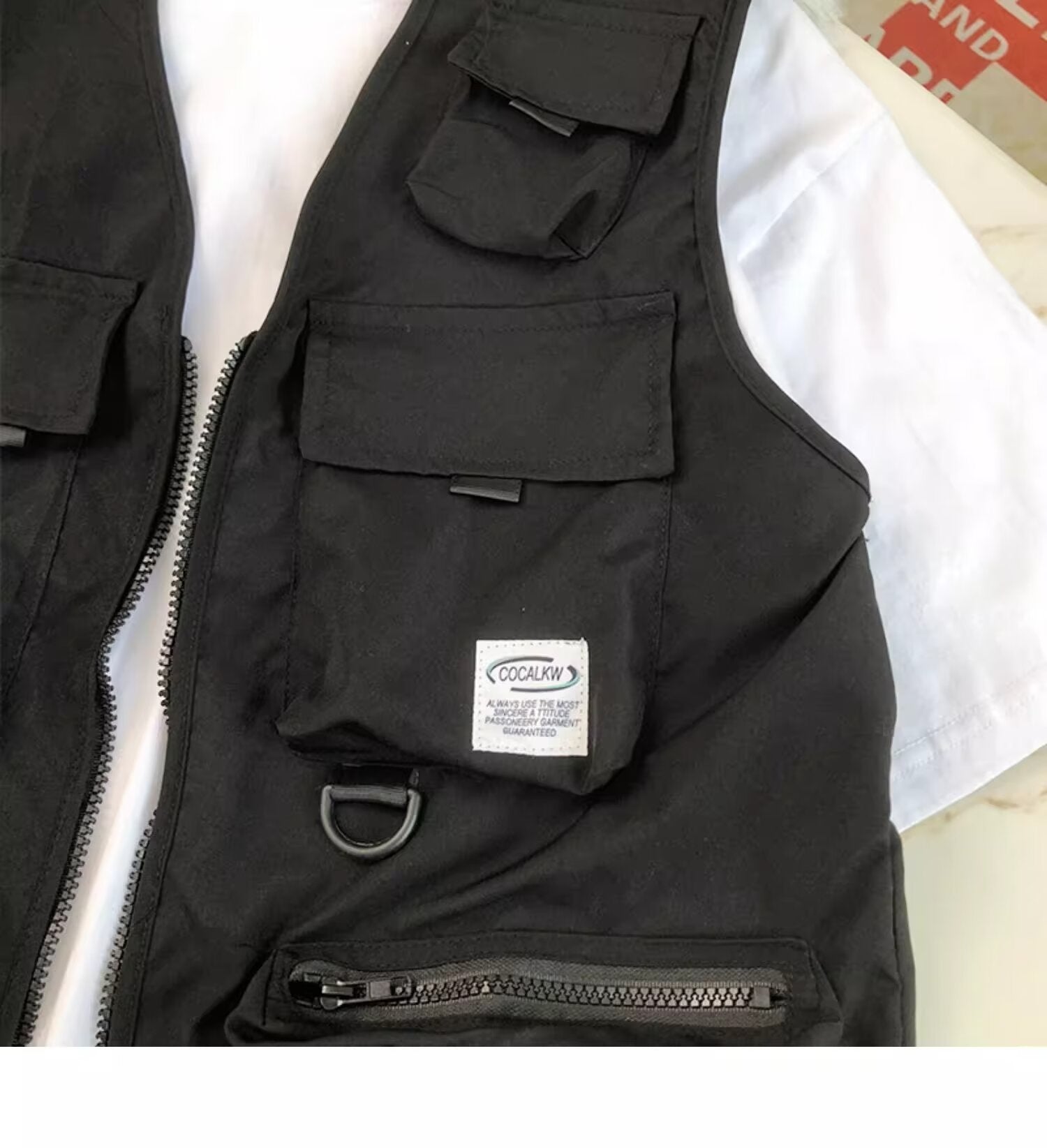 Versatile Outdoor T-Shirt + Vest Set , - Streetwear Vest - Slick Street