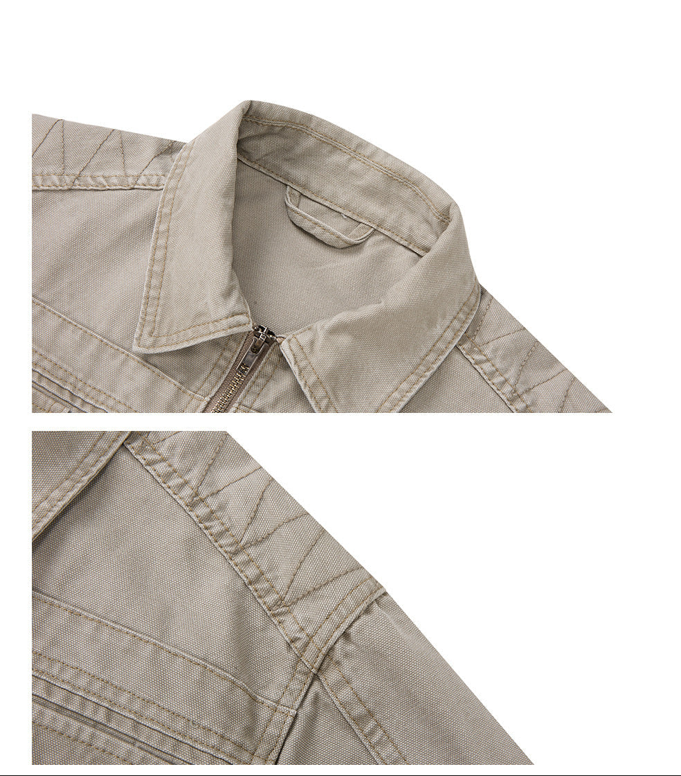 Cory Workwear Zip Jacket , - Streetwear Jacket - Slick Street