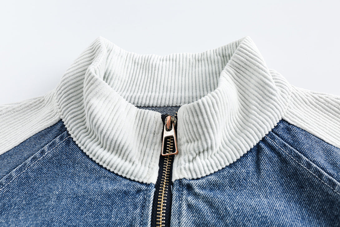 Retro Biker Splicing Jacket , - Streetwear - Slick Street