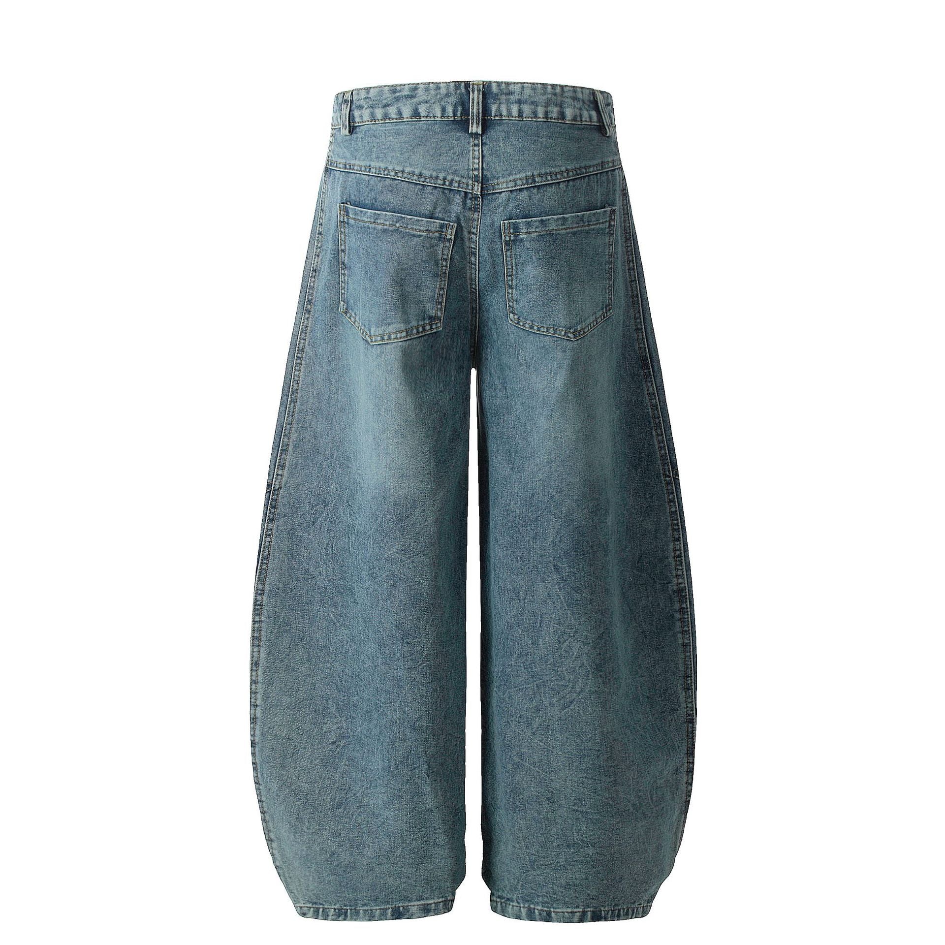 Panel Stripe Baggy Jeans , - Streetwear Jeans - Slick Street
