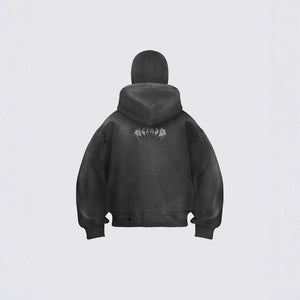 Corrupted Ski Mask Hooded Zip Hoodie , - Streetwear Hoodie - Slick Street