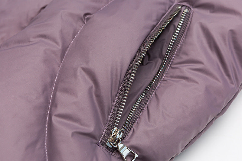 Detachable Hood Zip Puffer Jacket , - Streetwear Jacket - Slick Street
