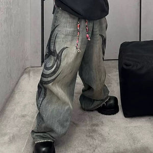 Chaos Baggy Jeans , - Streetwear Jeans - Slick Street