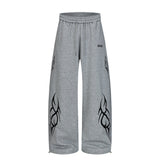 Thorn Embroidery Sweatpants Grey, XS - Streetwear Joggers - Slick Street