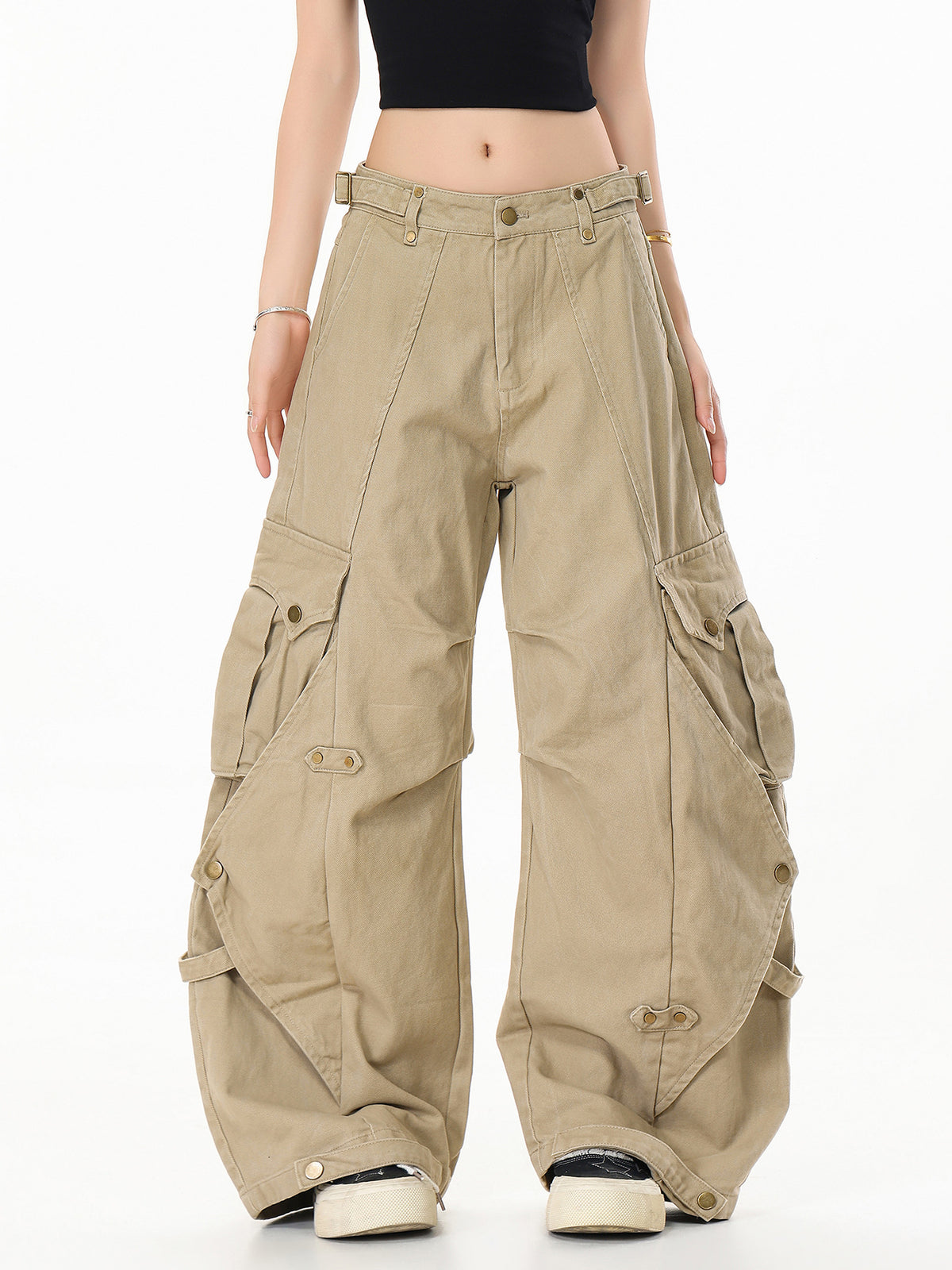 Kova Wide-Leg Cargos , - Streetwear Cargo Pants - Slick Street