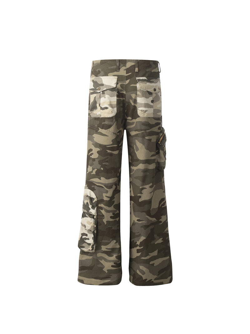 Haze Camo Cargos , - Streetwear Cargo Pants - Slick Street