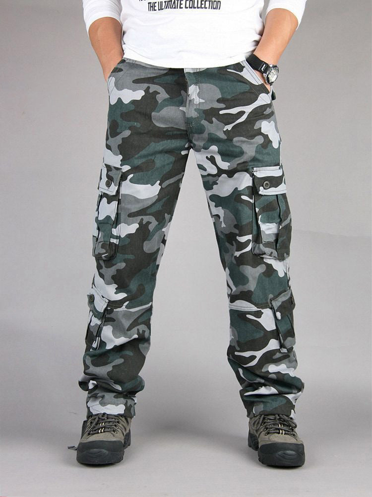 CA26 Tactical Camo Cargo Pants , - Streetwear Pants - Slick Street