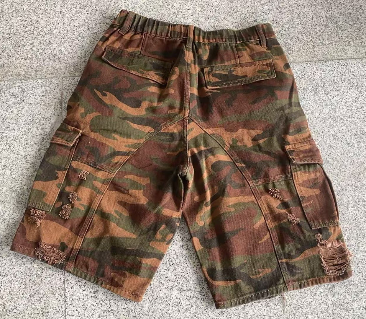 Recon Distressed Cargo Shorts , - Streetwear Shorts - Slick Street