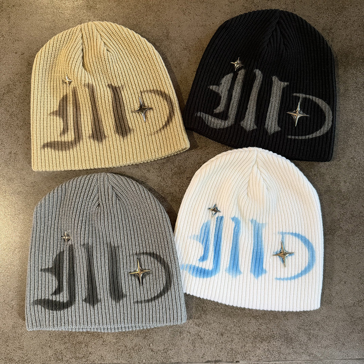 Metallic Star Beanie