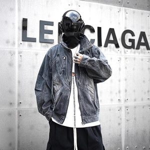 Heavy Duty Loose Denim Jacket , - Streetwear Jacket - Slick Street