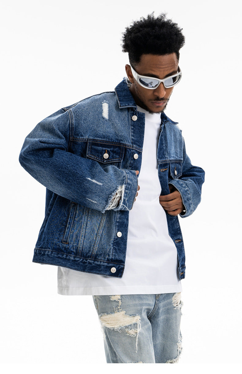 Kairo Denim Jacket , - Streetwear Jacket - Slick Street