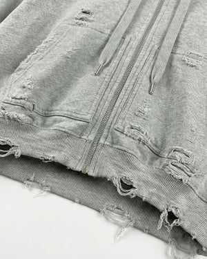 Ghost Distressed Hoodie , - Streetwear Hoodie - Slick Street