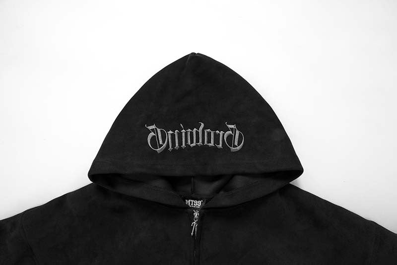 Grimoire Gothic Zip Hoodie , - Streetwear Hoodie - Slick Street