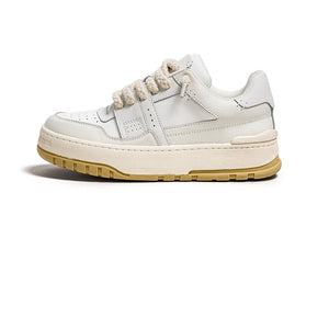 Rope Court Low - Beige White , - Streetwear Shoes - Slick Street