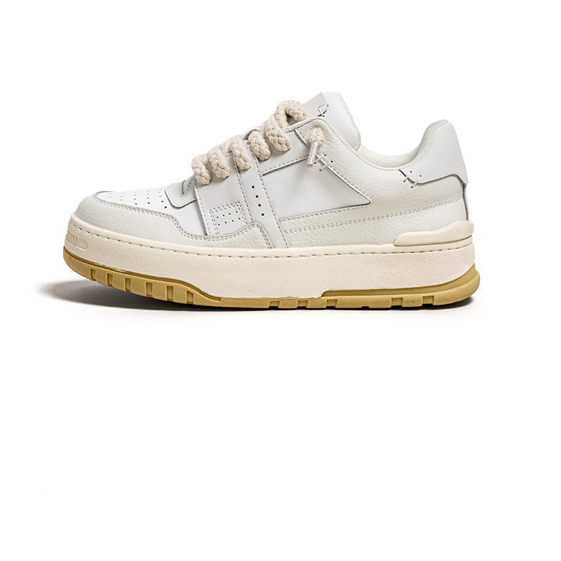 Rope Court Low - Beige White , - Streetwear Shoes - Slick Street
