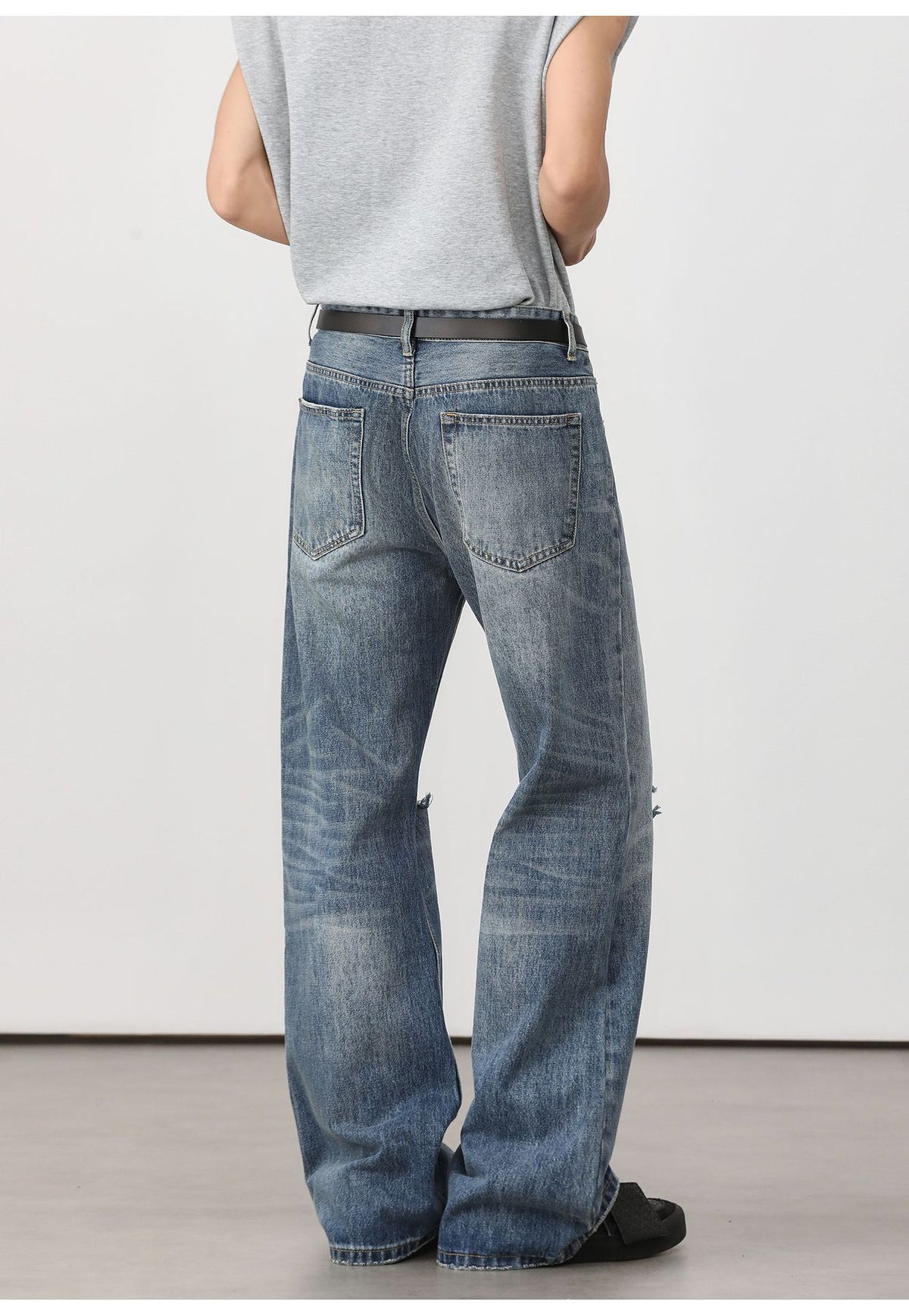 Distressed Flared Jeans