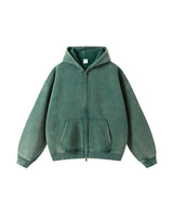 SS Blank Washed Zip Hoodie