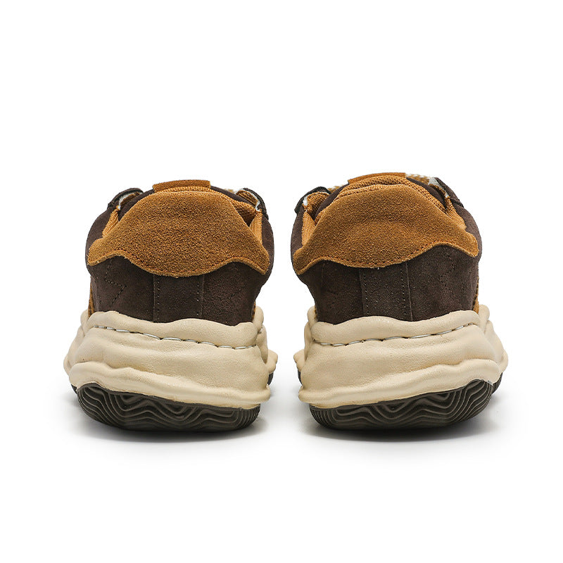Ripple Suede Sneakers - Brown