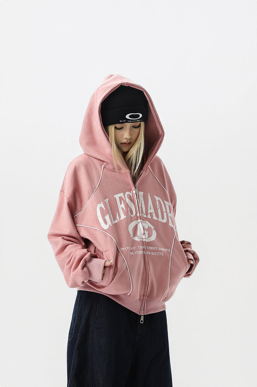 Retro Suede Zip Hoodie , - Streetwear Hoodie - Slick Street