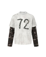 Division 72 Layered Tee Grey, M - Streetwear Long Sleeve - Slick Street