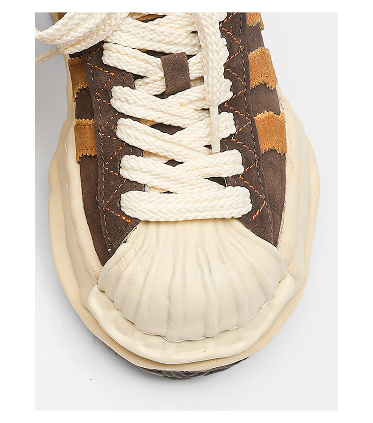 Ripple Suede Sneakers - Brown