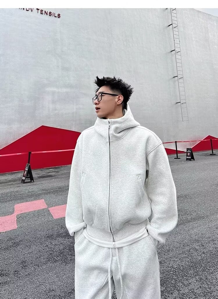 Modern Casual Hoodie & Jogger Set , - Streetwear Tracksuit - Slick Street