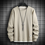 Casual Crewneck Sweatshirt Apricot, XS - Streetwear Sweatshirts - Slick Street