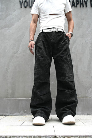 Red Stripe Washed Jeans , - Streetwear Jeans - Slick Street