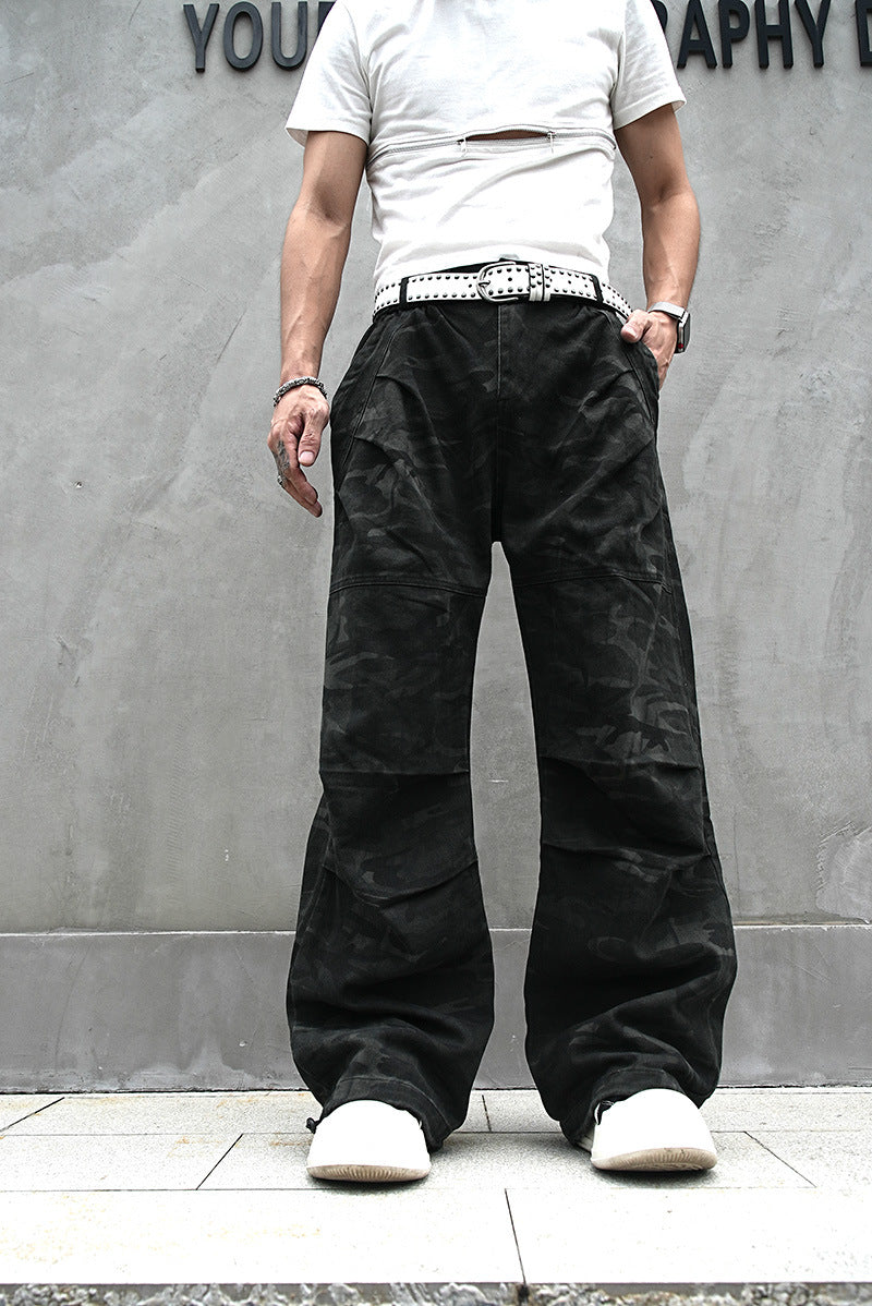 Red Stripe Washed Jeans , - Streetwear Jeans - Slick Street