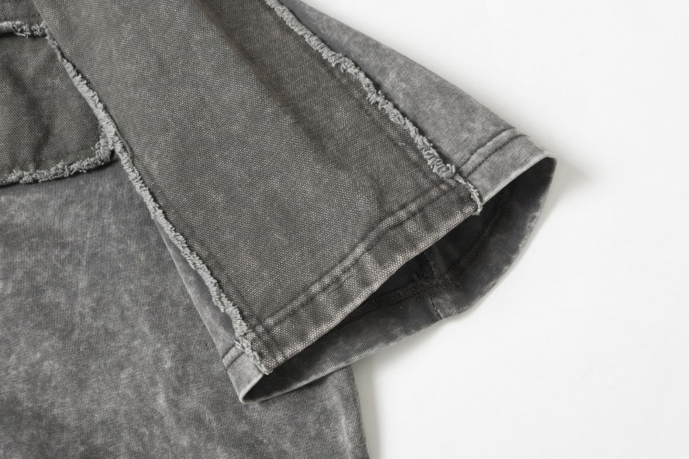 Washed Retro Heavy Cotton Tee , - Streetwear T-Shirt - Slick Street