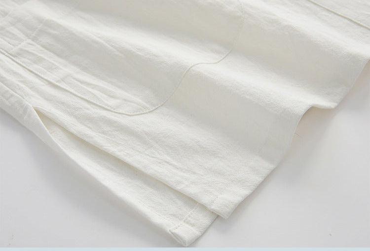 Chinese Linen Summer Shirt , - Streetwear Shirt - Slick Street