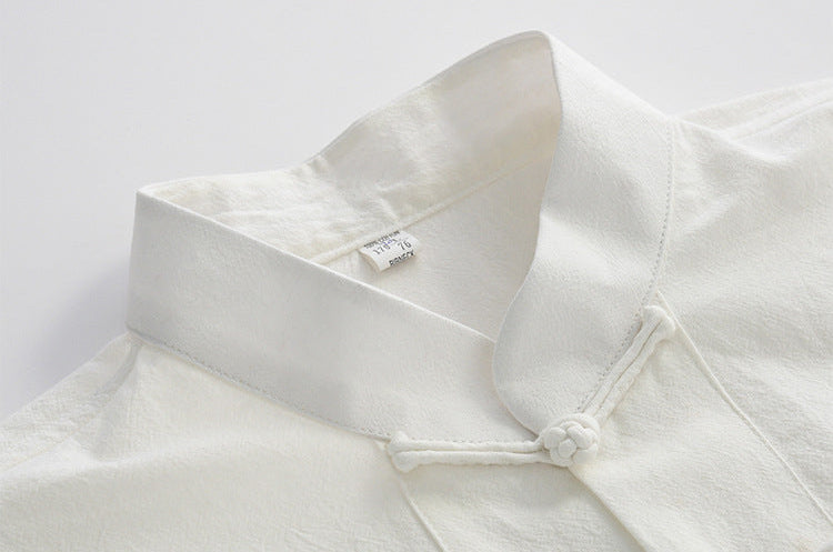 Chinese Linen Summer Shirt , - Streetwear Shirt - Slick Street
