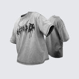 Twisted Oversized T-Shirt Light Gray, XS - Streetwear T-Shirt - Slick Street