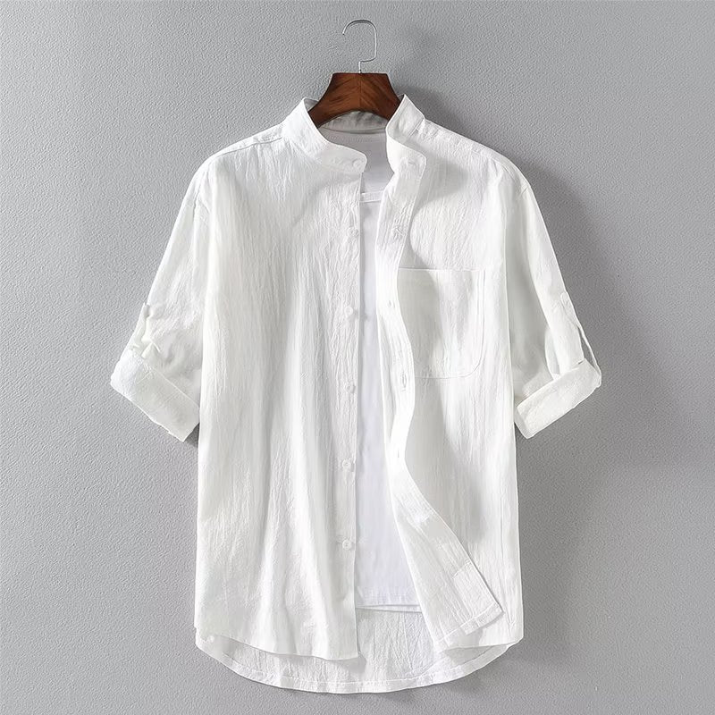 Maca Summer Linen Shirt White, XS - Streetwear Shirt - Slick Street