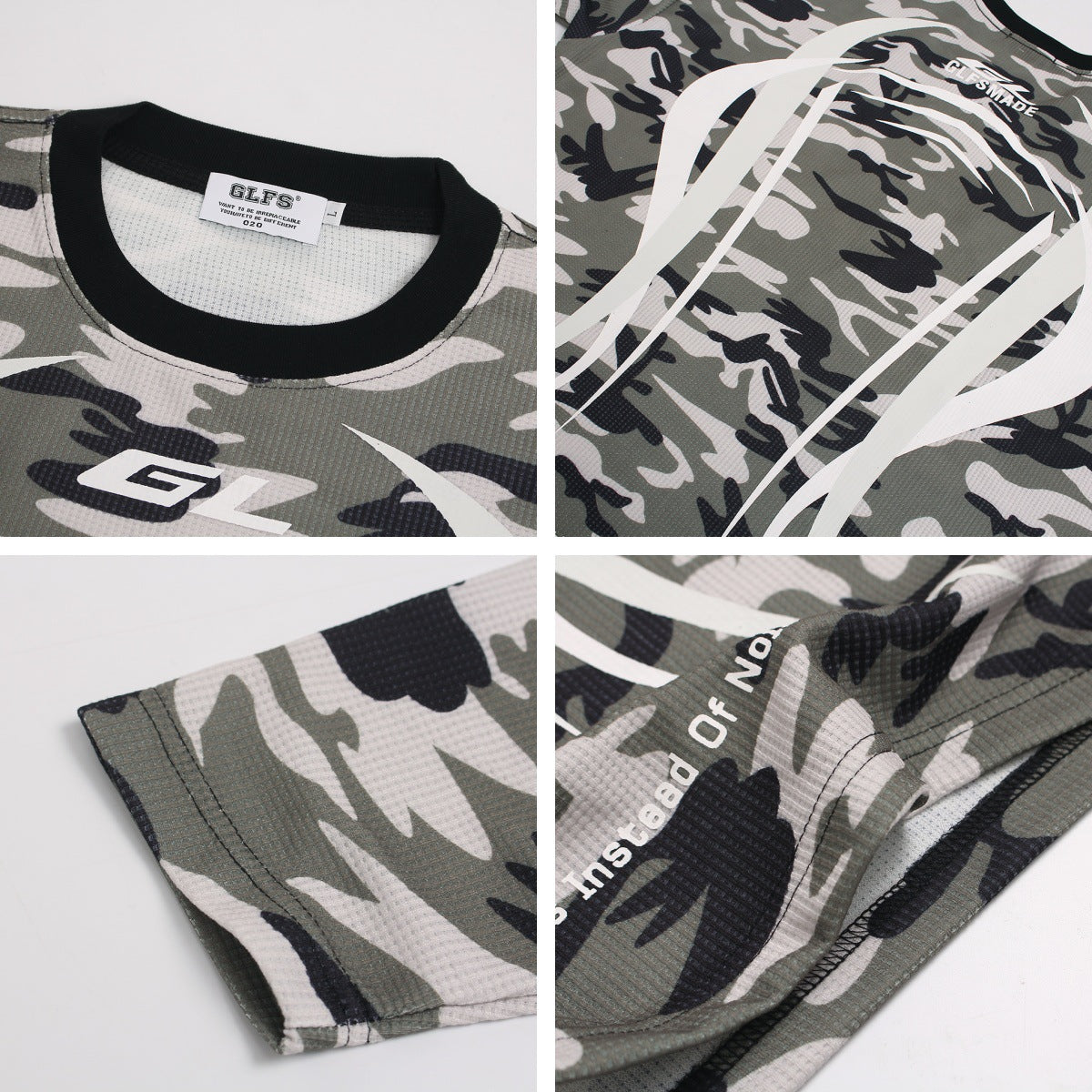 Camo 'Ghost' Breathable Long Sleeve Sweatshirt , - Streetwear - Slick Street