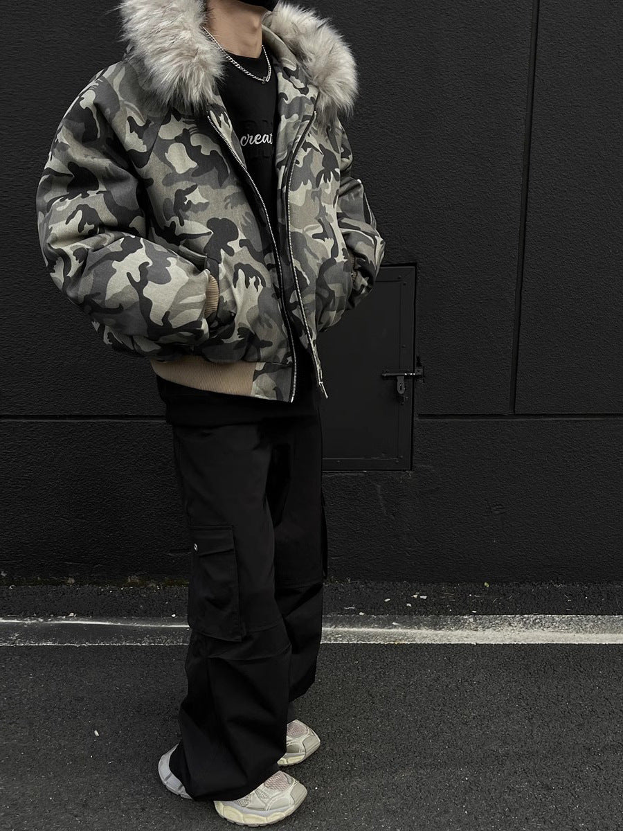 Rell Camo Boxy Jacket , - Streetwear Jacket - Slick Street