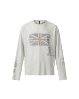 Britannia Waffle Long Sleeve Grey, S - Streetwear Long Sleeve - Slick Street