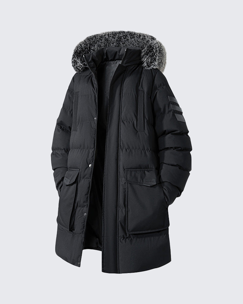 Long Winter Cotton Padded Coat