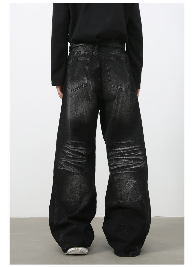 Sicro Washed Black Jeans