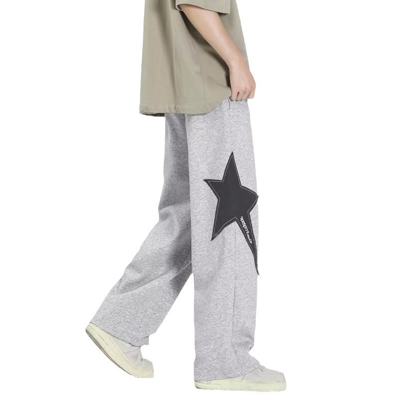 American Star Wide Leg Sweatpants , - Streetwear Joggers - Slick Street