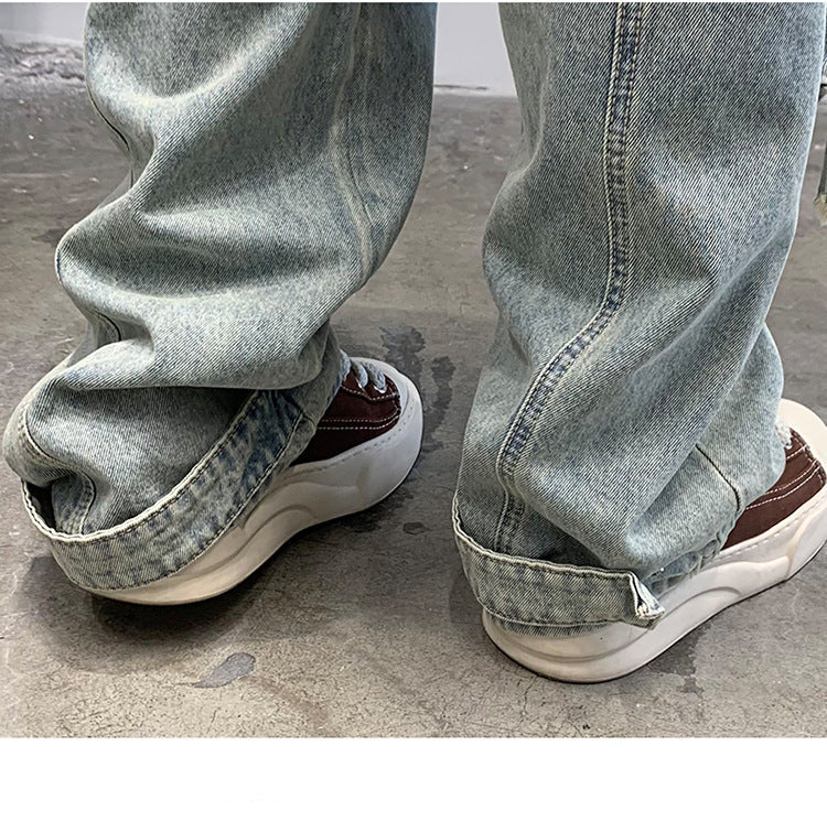 Multi Pocket Sky Blue Cargo Pants , - Streetwear Cargo Pants - Slick Street