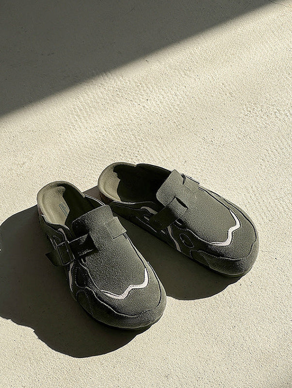 Oasis Suede Clogs , - Streetwear Shoes - Slick Street